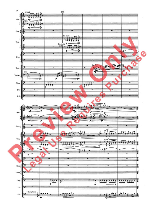 Symphony for Brass and Percussion 交響曲 銅管 擊樂器 總譜 | 小雅音樂 Hsiaoya Music