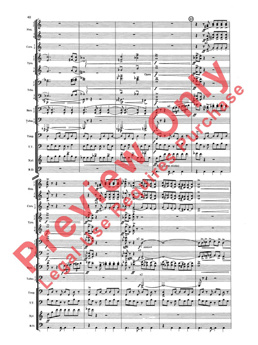 Symphony for Brass and Percussion 交響曲 銅管 擊樂器 總譜 | 小雅音樂 Hsiaoya Music