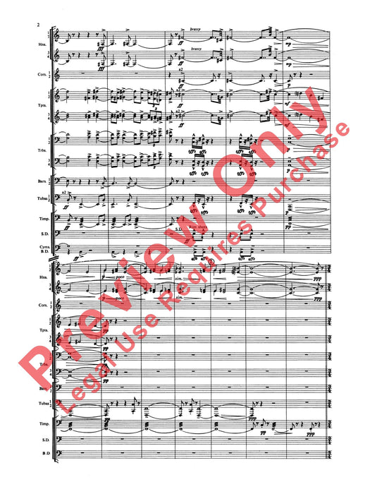 Symphony for Brass and Percussion 交響曲 銅管 擊樂器 總譜 | 小雅音樂 Hsiaoya Music