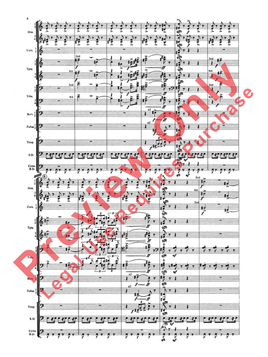 Symphony for Brass and Percussion 交響曲 銅管 擊樂器 總譜 | 小雅音樂 Hsiaoya Music