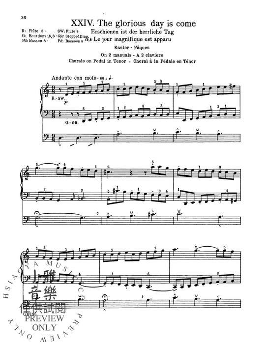 Seventy-Nine Chorales for the Organ, Opus 28 合唱 管風琴 作品 | 小雅音樂 Hsiaoya Music