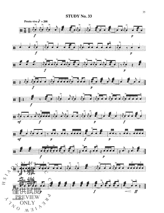 Contemporary Studies for the Snare Drum 鼓 | 小雅音樂 Hsiaoya Music