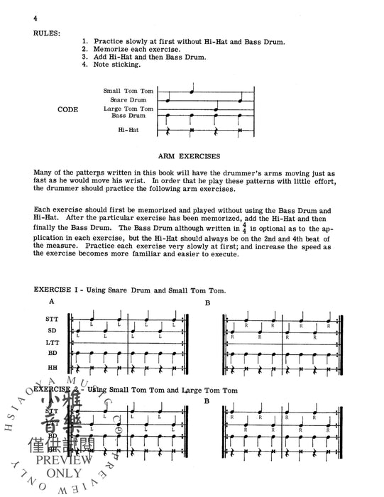 Rhythmic Patterns Full Drum Set Studies for the Modern Drummer 節奏 鼓 | 小雅音樂 Hsiaoya Music