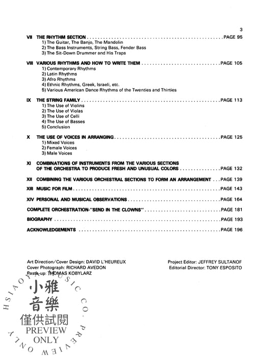 Arranged by Nelson Riddle | 小雅音樂 Hsiaoya Music