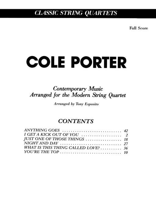 Cole Porter (Classic String Quartets) 弦樂 四重奏 | 小雅音樂 Hsiaoya Music