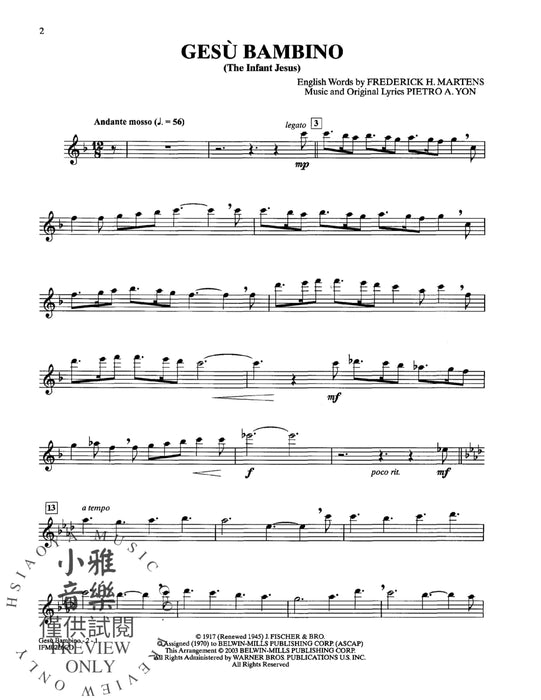 Christmas Instrumental Solos: Carols & Traditional Classics 獨奏 耶誕頌歌 | 小雅音樂 Hsiaoya Music