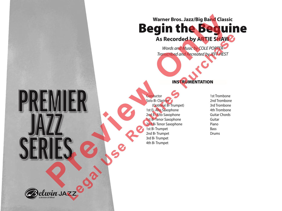 Begin the Beguine 總譜 | 小雅音樂 Hsiaoya Music