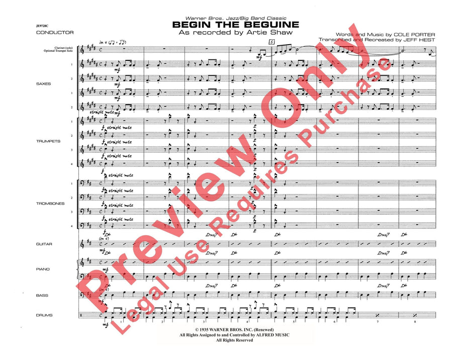 Begin the Beguine As Recorded by Artie Shaw | 小雅音樂 Hsiaoya Music