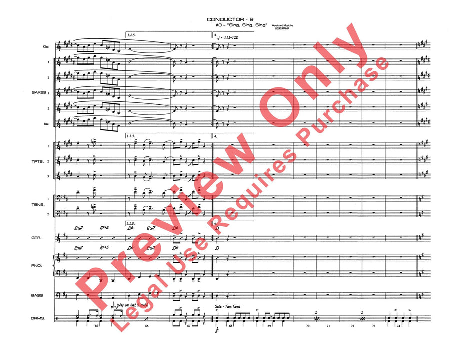 A Salute to Benny Goodman 總譜 | 小雅音樂 Hsiaoya Music