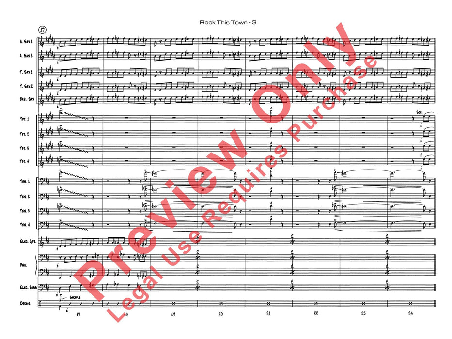 Rock This Town 總譜 | 小雅音樂 Hsiaoya Music