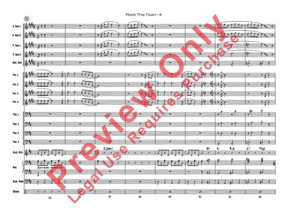 Rock This Town 總譜 | 小雅音樂 Hsiaoya Music