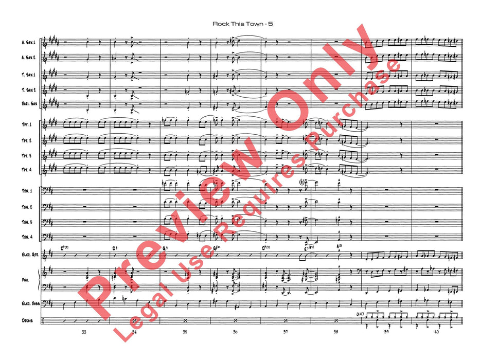 Rock This Town 總譜 | 小雅音樂 Hsiaoya Music