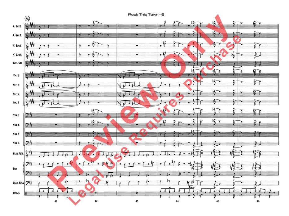 Rock This Town 總譜 | 小雅音樂 Hsiaoya Music