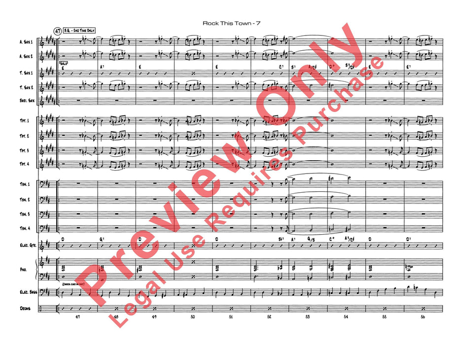 Rock This Town 總譜 | 小雅音樂 Hsiaoya Music