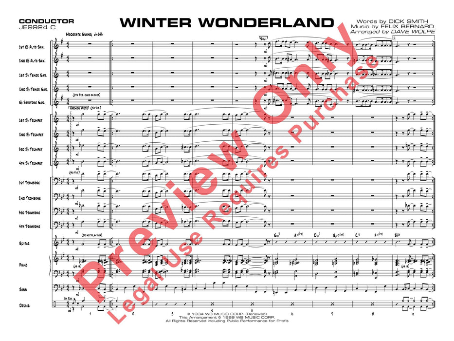Winter Wonderland 總譜 | 小雅音樂 Hsiaoya Music