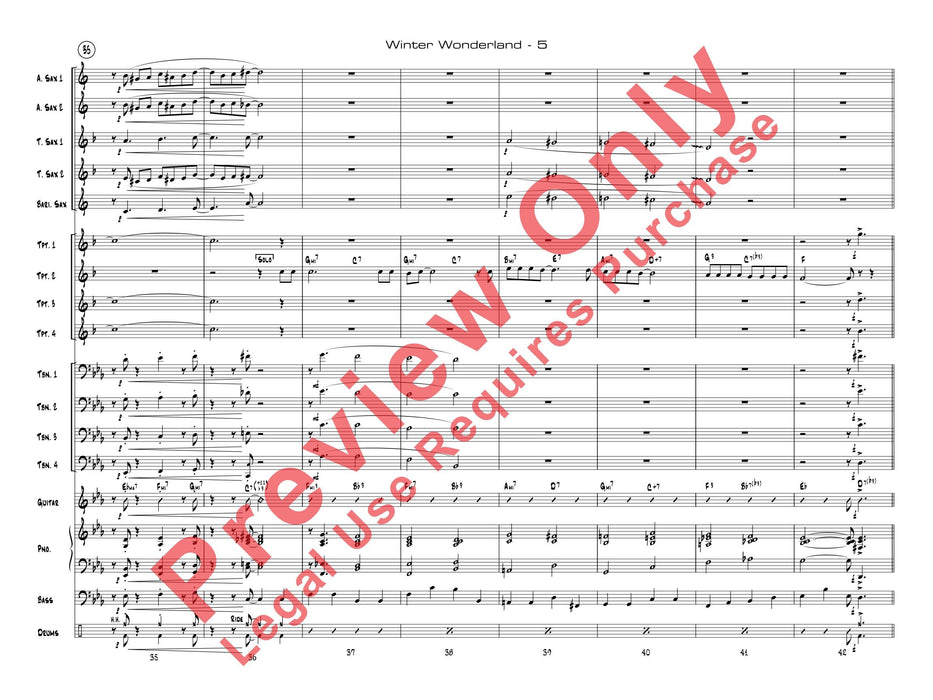 Winter Wonderland 總譜 | 小雅音樂 Hsiaoya Music