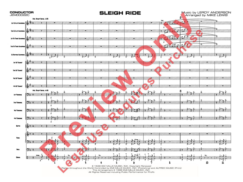 Sleigh Ride 總譜 | 小雅音樂 Hsiaoya Music