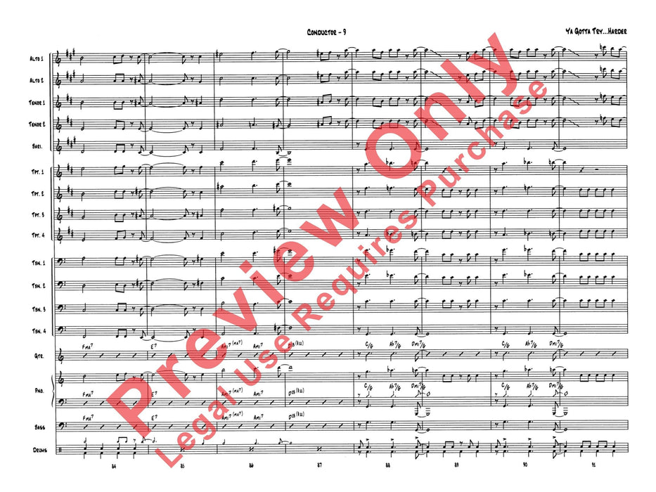 Ya Gotta Try . . . Harder 總譜 | 小雅音樂 Hsiaoya Music