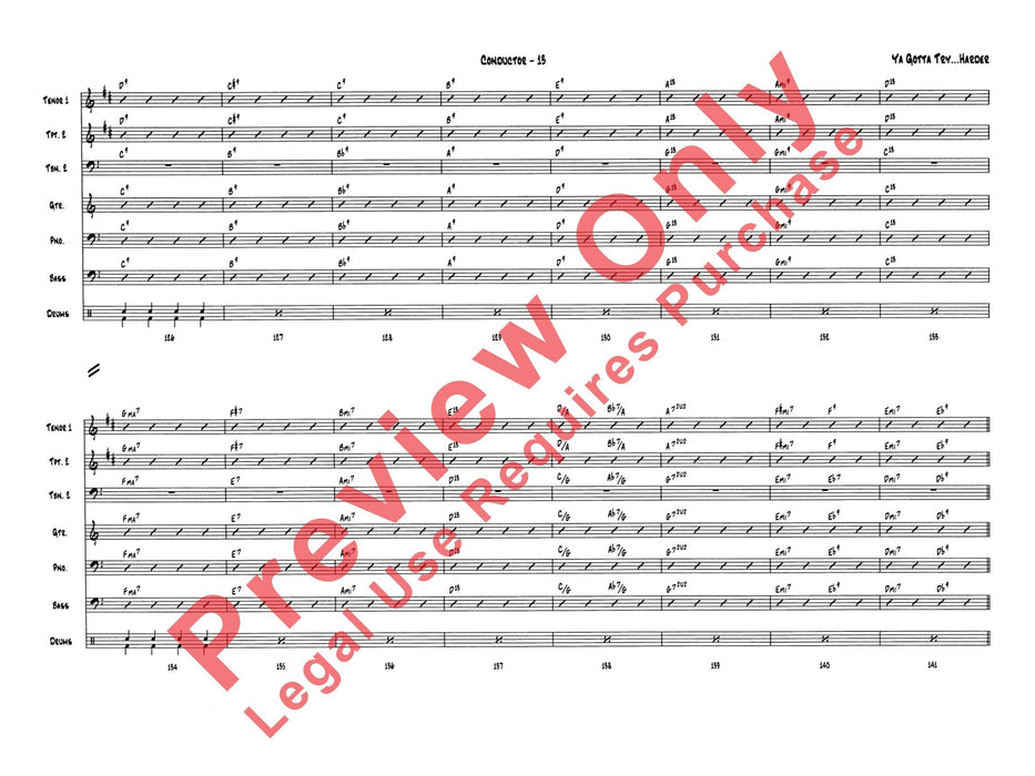 Ya Gotta Try . . . Harder 總譜 | 小雅音樂 Hsiaoya Music