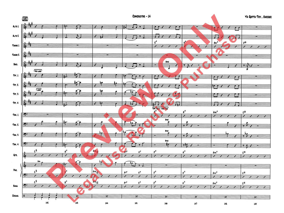 Ya Gotta Try . . . Harder 總譜 | 小雅音樂 Hsiaoya Music