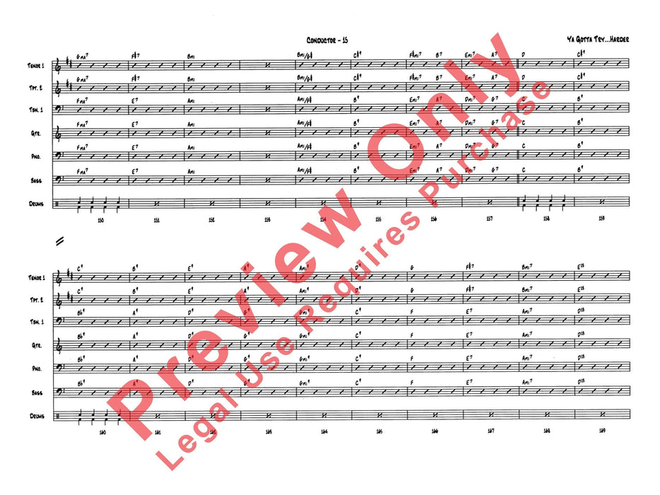 Ya Gotta Try . . . Harder 總譜 | 小雅音樂 Hsiaoya Music