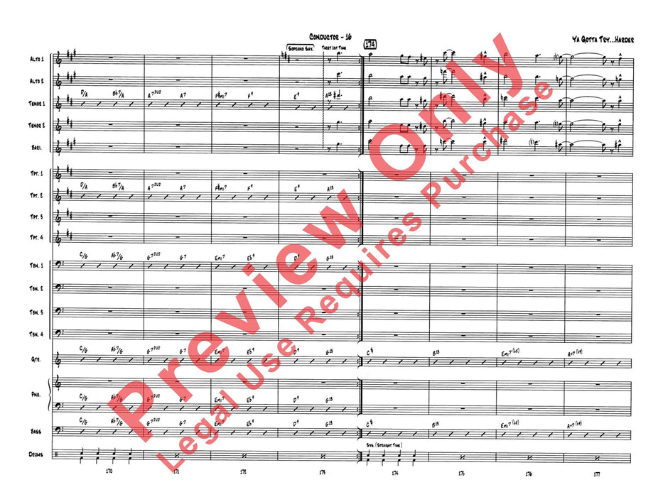 Ya Gotta Try . . . Harder 總譜 | 小雅音樂 Hsiaoya Music