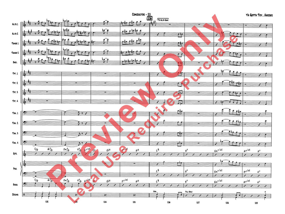 Ya Gotta Try . . . Harder 總譜 | 小雅音樂 Hsiaoya Music