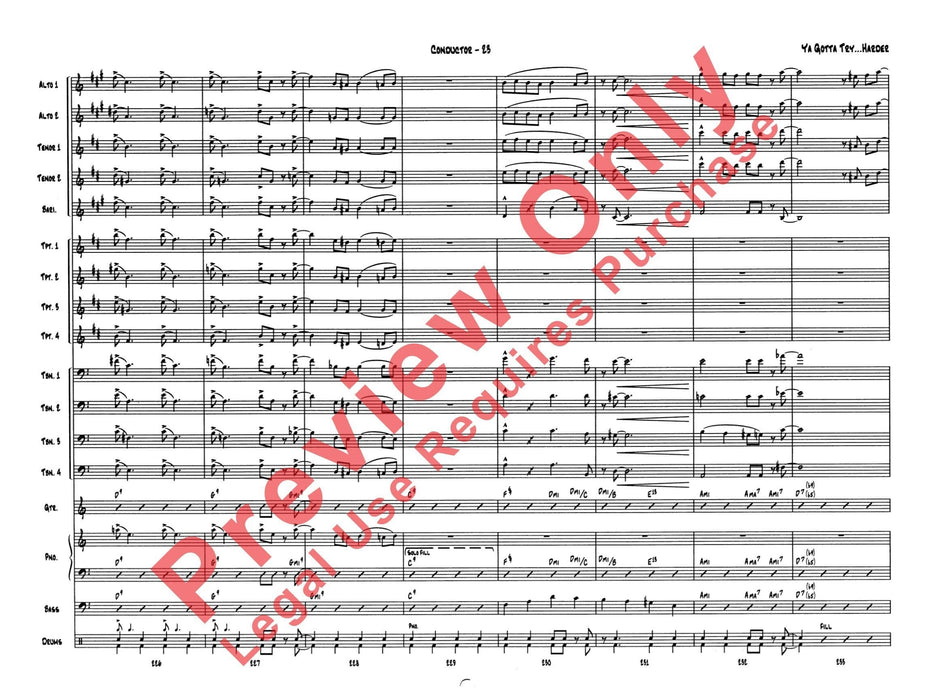 Ya Gotta Try . . . Harder 總譜 | 小雅音樂 Hsiaoya Music