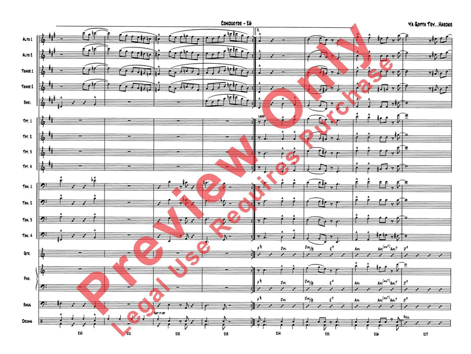 Ya Gotta Try . . . Harder 總譜 | 小雅音樂 Hsiaoya Music