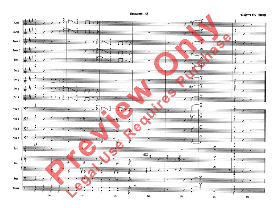 Ya Gotta Try . . . Harder 總譜 | 小雅音樂 Hsiaoya Music