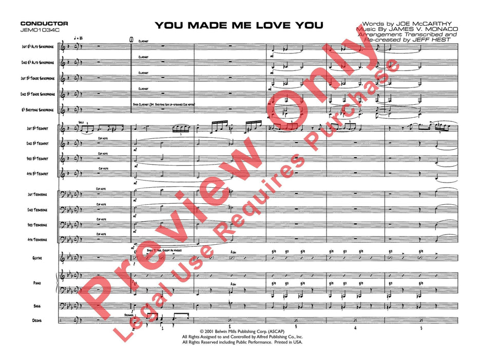 You Made Me Love You (I Didn't Want to Do It) 總譜 | 小雅音樂 Hsiaoya Music