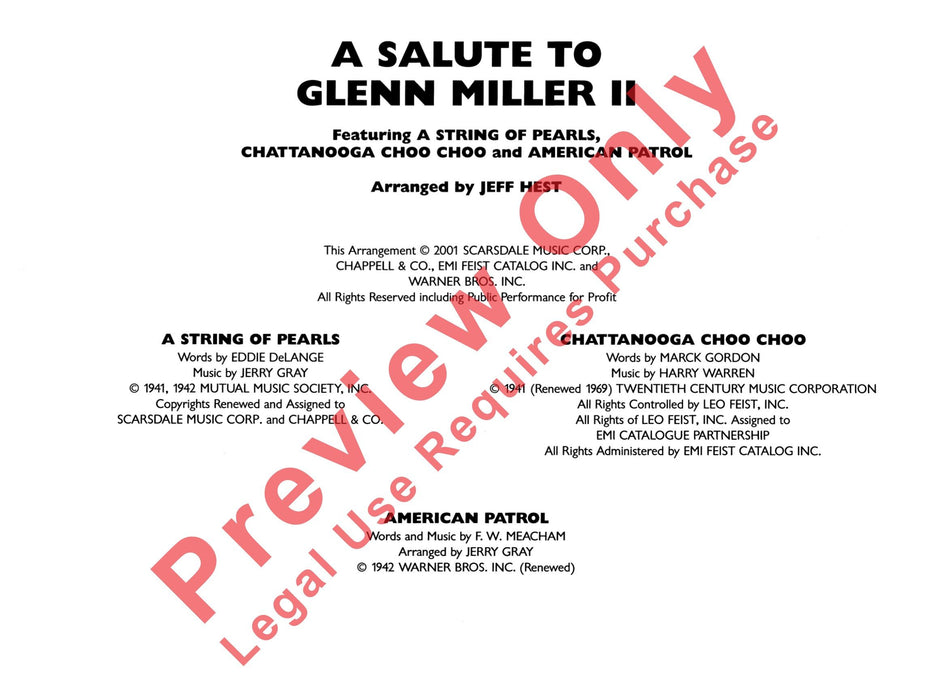 A Salute to Glenn Miller II Featuring: A String of Pearls / Chattanooga Choo Choo / American Patrol 弦樂 | 小雅音樂 Hsiaoya Music