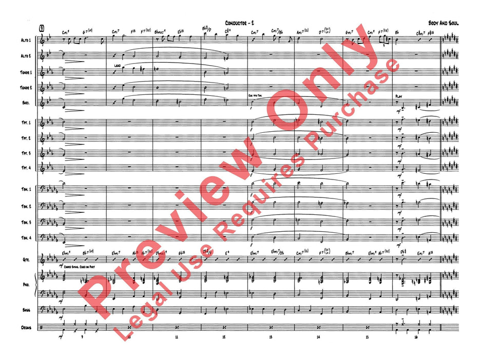 Body and Soul 靈魂樂 總譜 | 小雅音樂 Hsiaoya Music