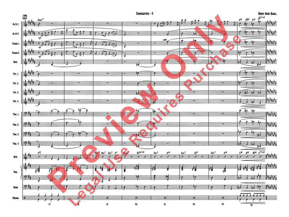 Body and Soul 靈魂樂 總譜 | 小雅音樂 Hsiaoya Music