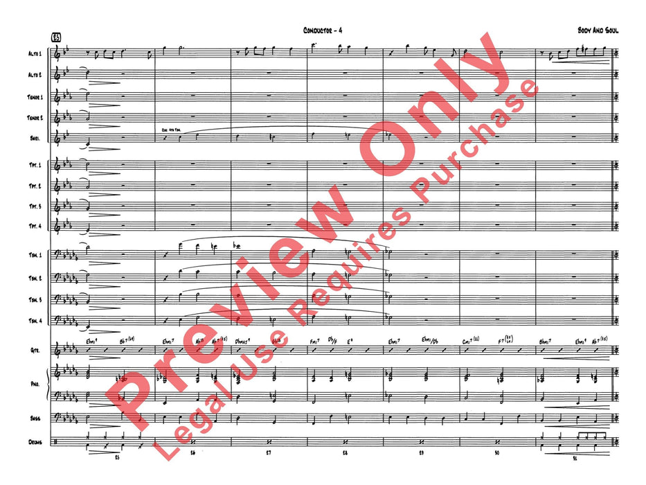 Body and Soul 靈魂樂 總譜 | 小雅音樂 Hsiaoya Music