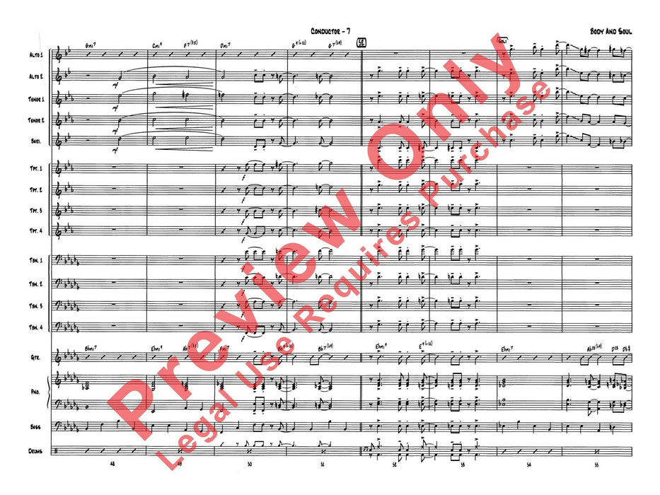 Body and Soul 靈魂樂 總譜 | 小雅音樂 Hsiaoya Music