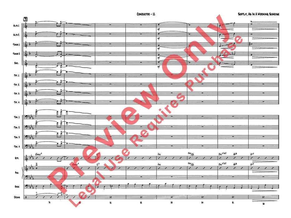 Softly, As in a Morning Sunrise 總譜 | 小雅音樂 Hsiaoya Music