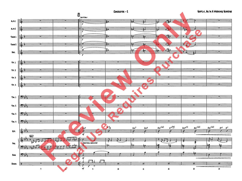 Softly, As in a Morning Sunrise 總譜 | 小雅音樂 Hsiaoya Music