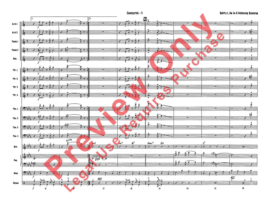 Softly, As in a Morning Sunrise 總譜 | 小雅音樂 Hsiaoya Music