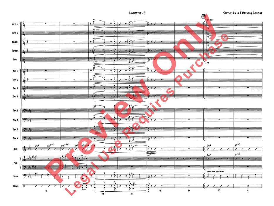 Softly, As in a Morning Sunrise 總譜 | 小雅音樂 Hsiaoya Music