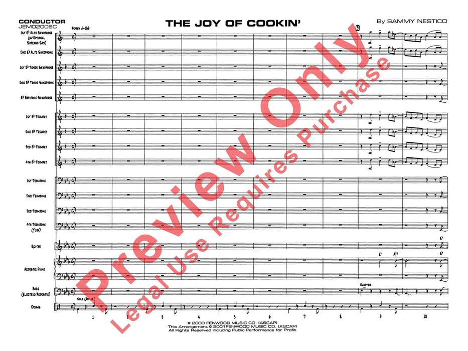 The Joy of Cookin' 總譜 | 小雅音樂 Hsiaoya Music