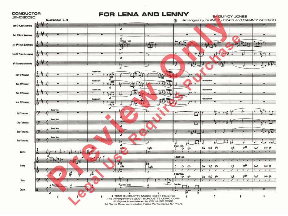 For Lena and Lenny 總譜 | 小雅音樂 Hsiaoya Music