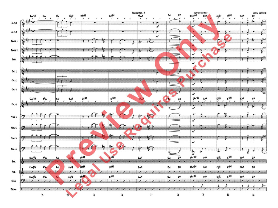 April in Paris 總譜 | 小雅音樂 Hsiaoya Music