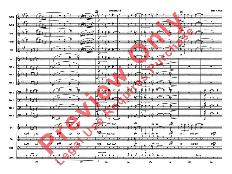 April in Paris 總譜 | 小雅音樂 Hsiaoya Music