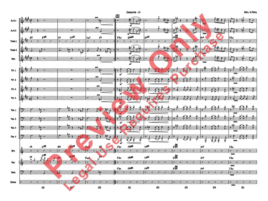 April in Paris 總譜 | 小雅音樂 Hsiaoya Music