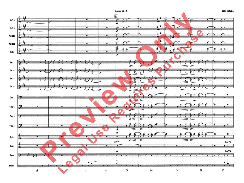 April in Paris 總譜 | 小雅音樂 Hsiaoya Music