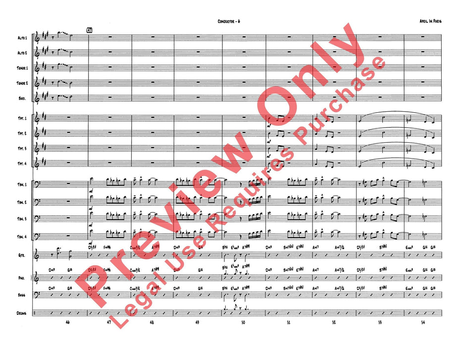 April in Paris 總譜 | 小雅音樂 Hsiaoya Music