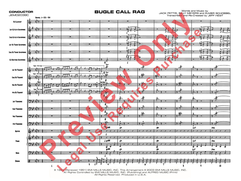 Bugle Call Rag 繁音曲 總譜 | 小雅音樂 Hsiaoya Music