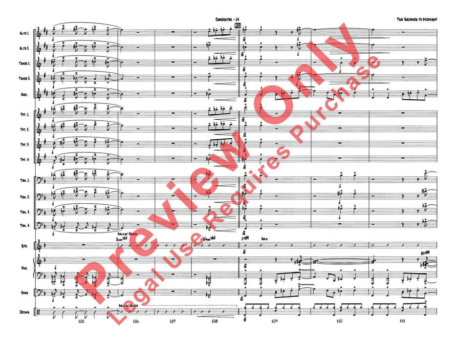 Two Seconds to Midnight 總譜 | 小雅音樂 Hsiaoya Music