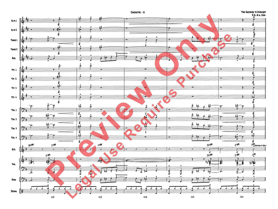 Two Seconds to Midnight 總譜 | 小雅音樂 Hsiaoya Music